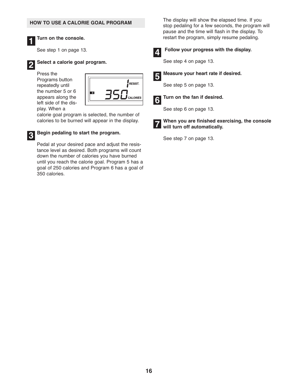 ProForm STRIDE SELECT PFEL3926.0 User Manual | Page 16 / 24