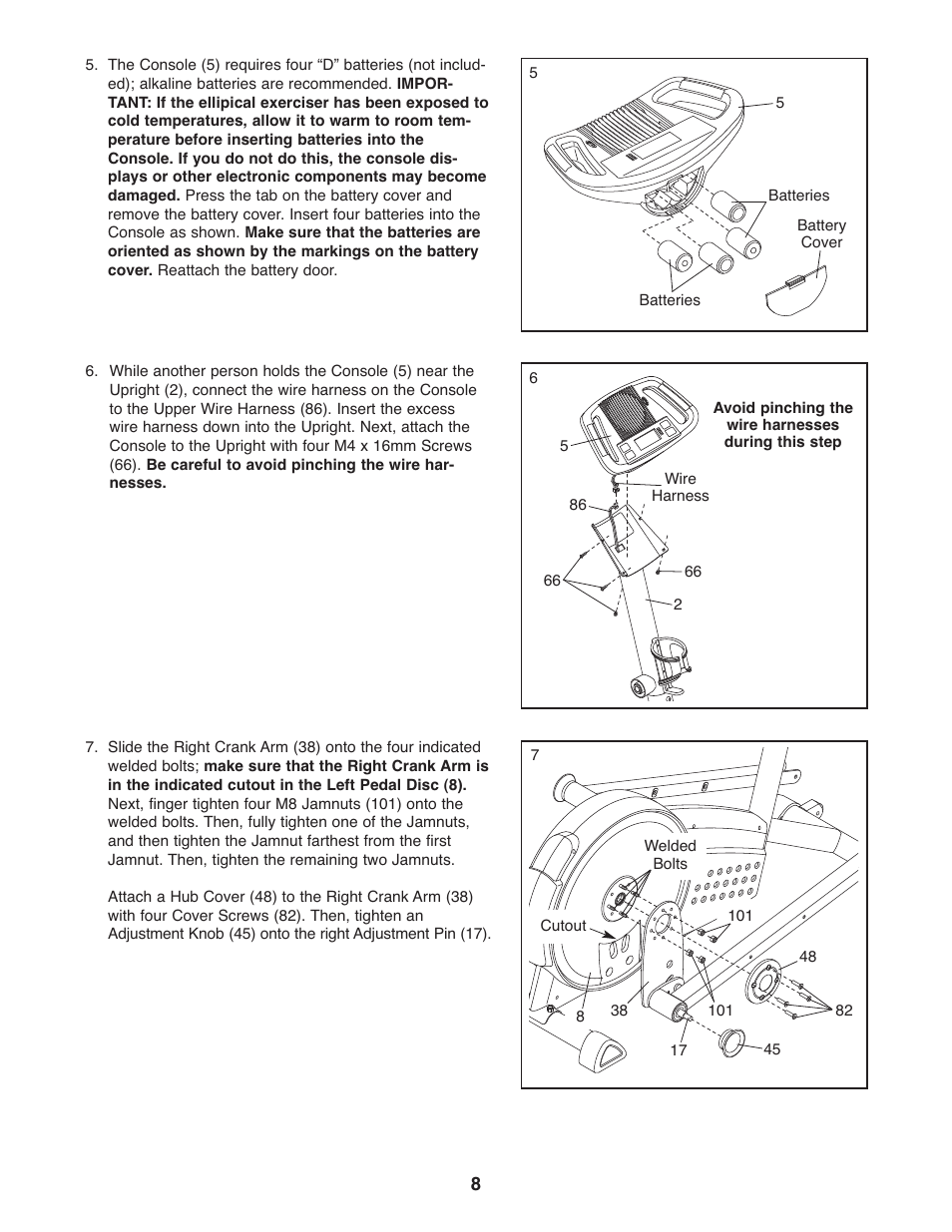 ProForm STRIDE SELECT PFEL3926.0 User Manual | Page 8 / 24