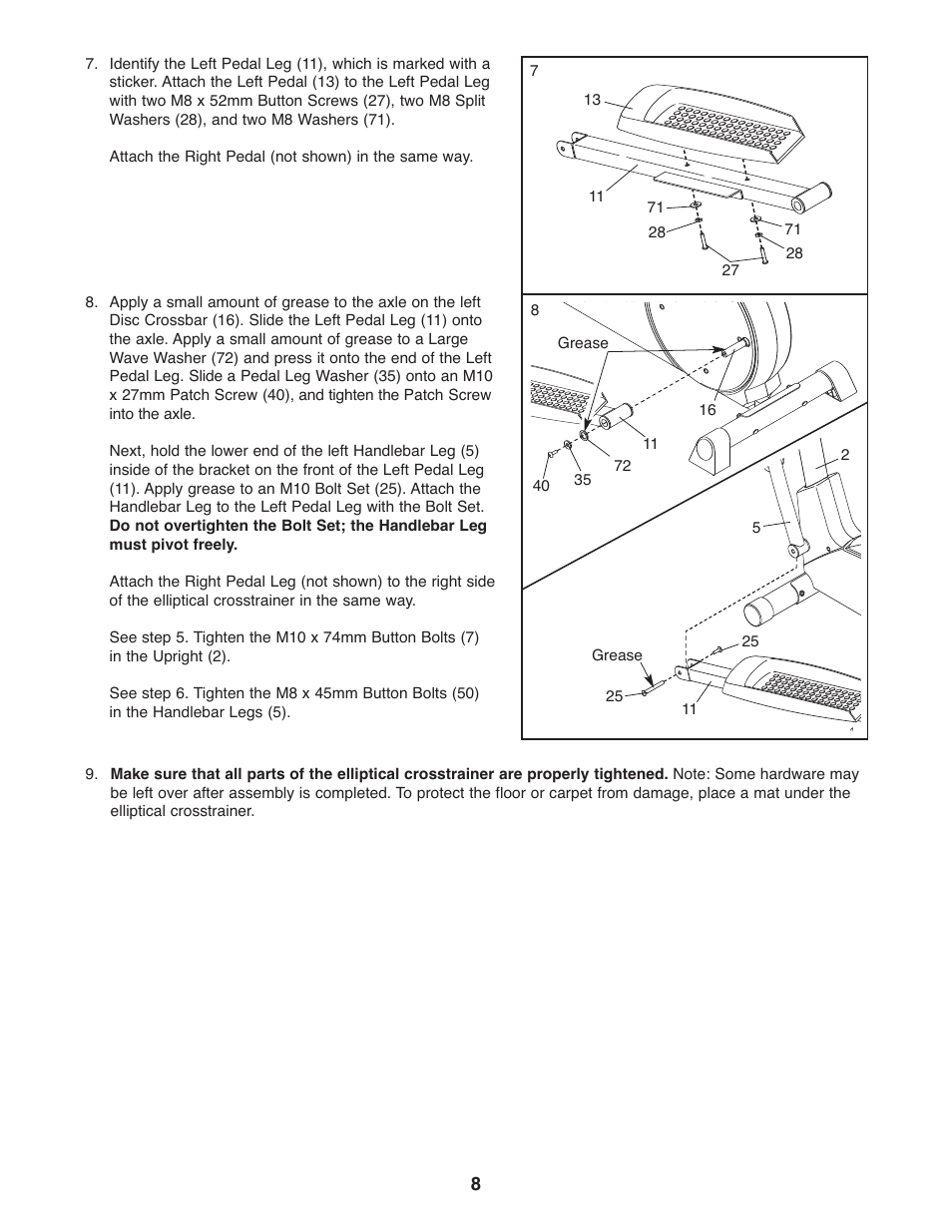 ProForm PFEL29240 User Manual | Page 8 / 16