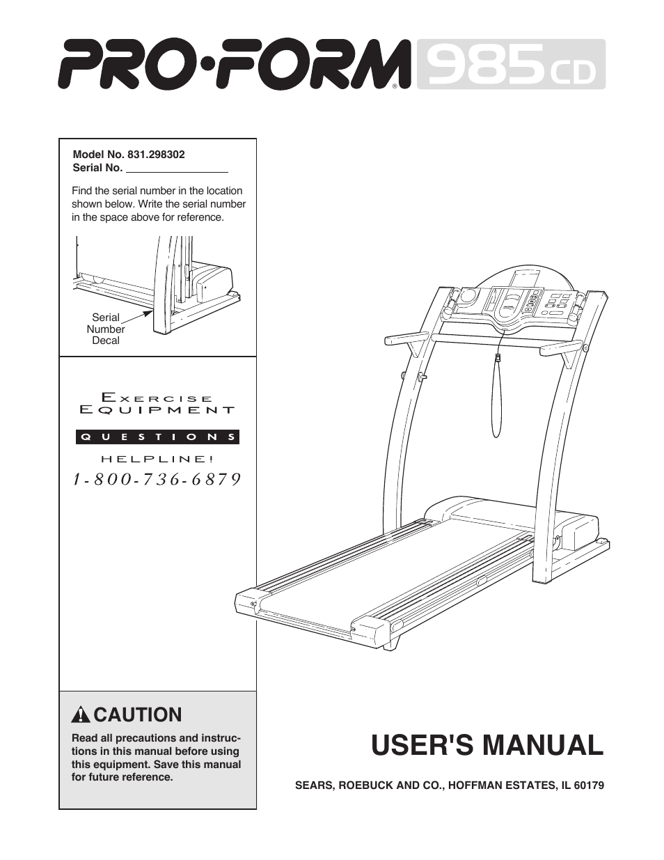 ProForm 831.298302 User Manual | 22 pages