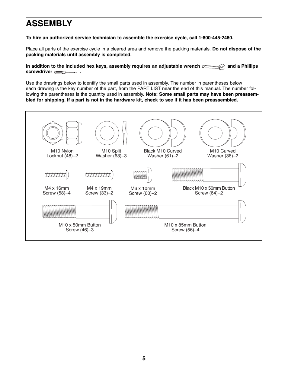 Assembly | ProForm 450 UR PFEX44177.2 User Manual | Page 5 / 24