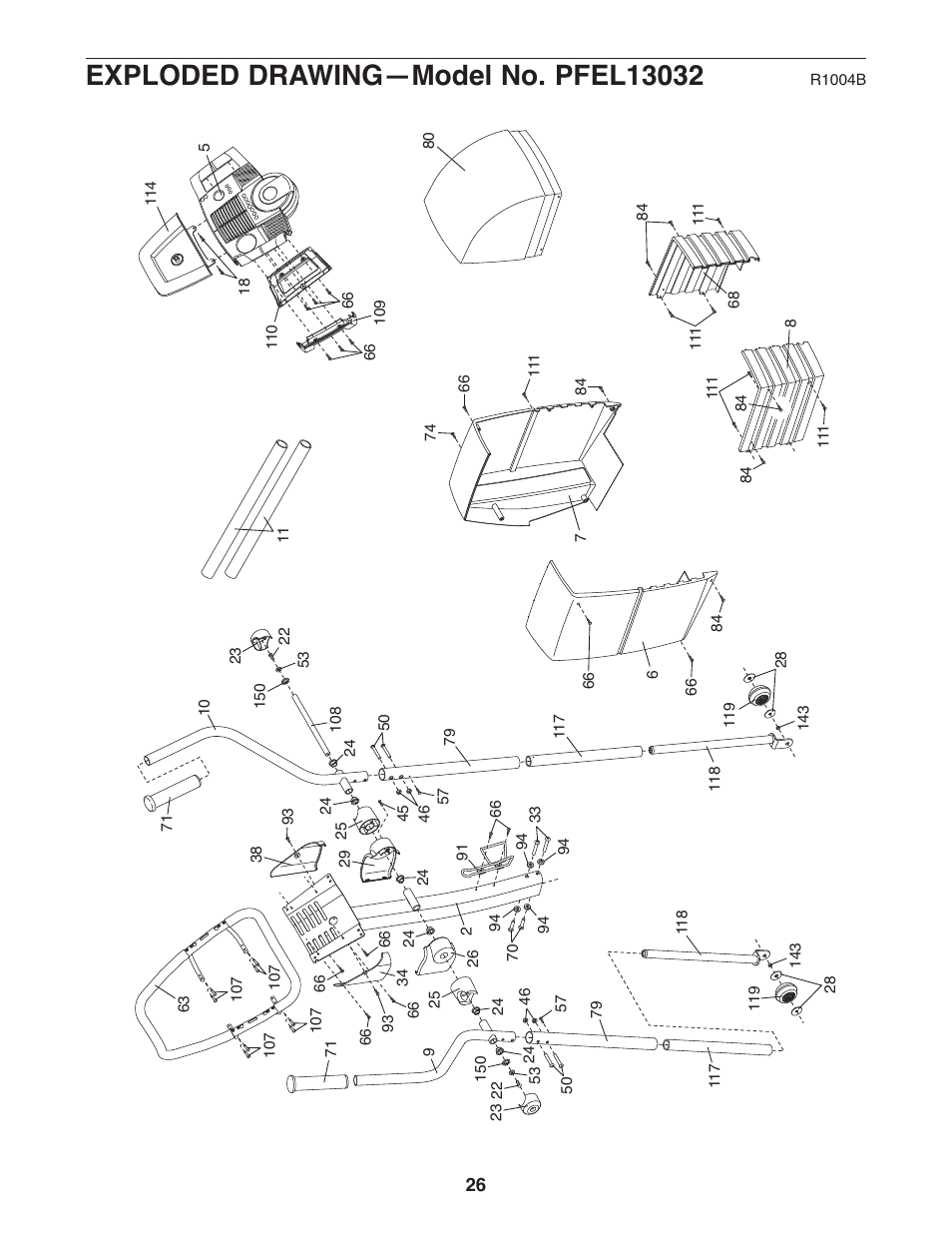 ProForm PFEL13032 User Manual | Page 26 / 28