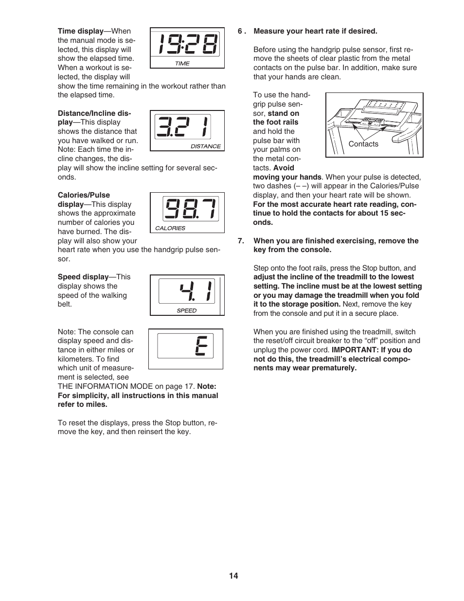 ProForm XP 615 831.24745.3 User Manual | Page 14 / 28