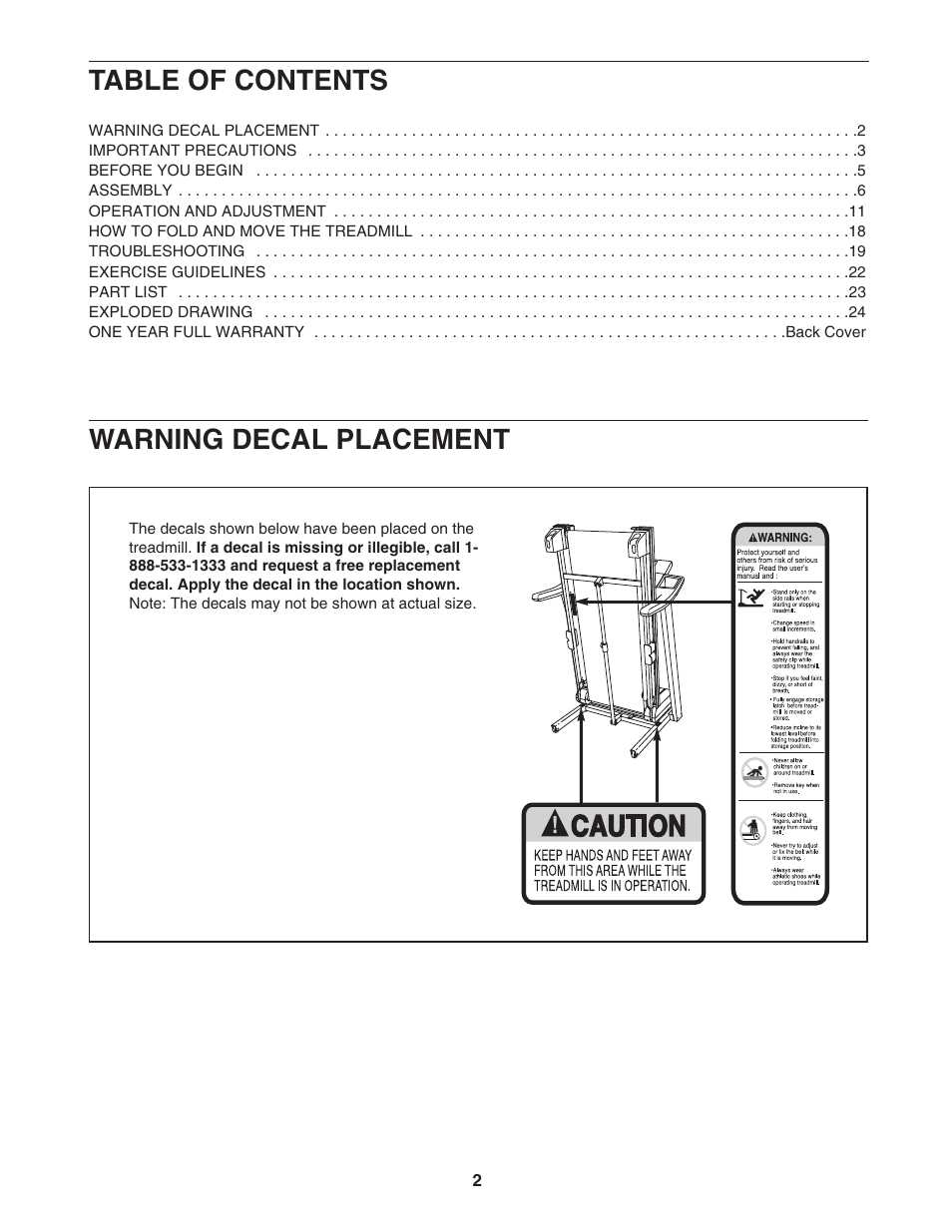 ProForm XP 615 831.24745.3 User Manual | Page 2 / 28