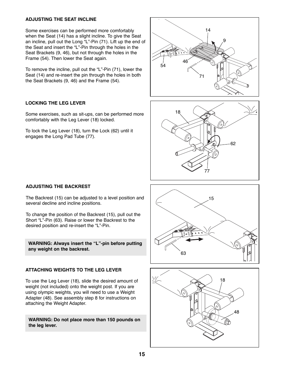 ProForm PFBE66080 User Manual | Page 15 / 22