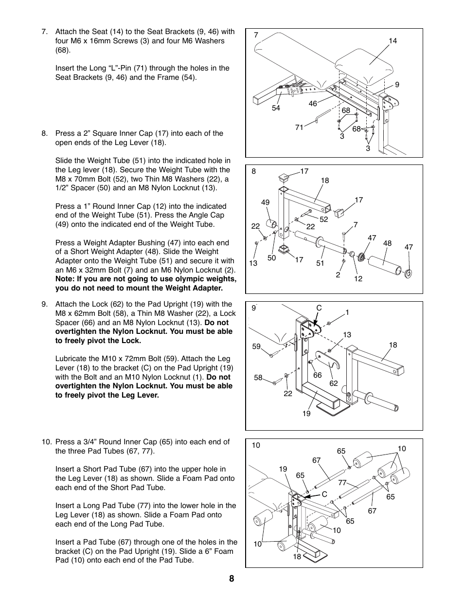 ProForm PFBE66080 User Manual | Page 8 / 22