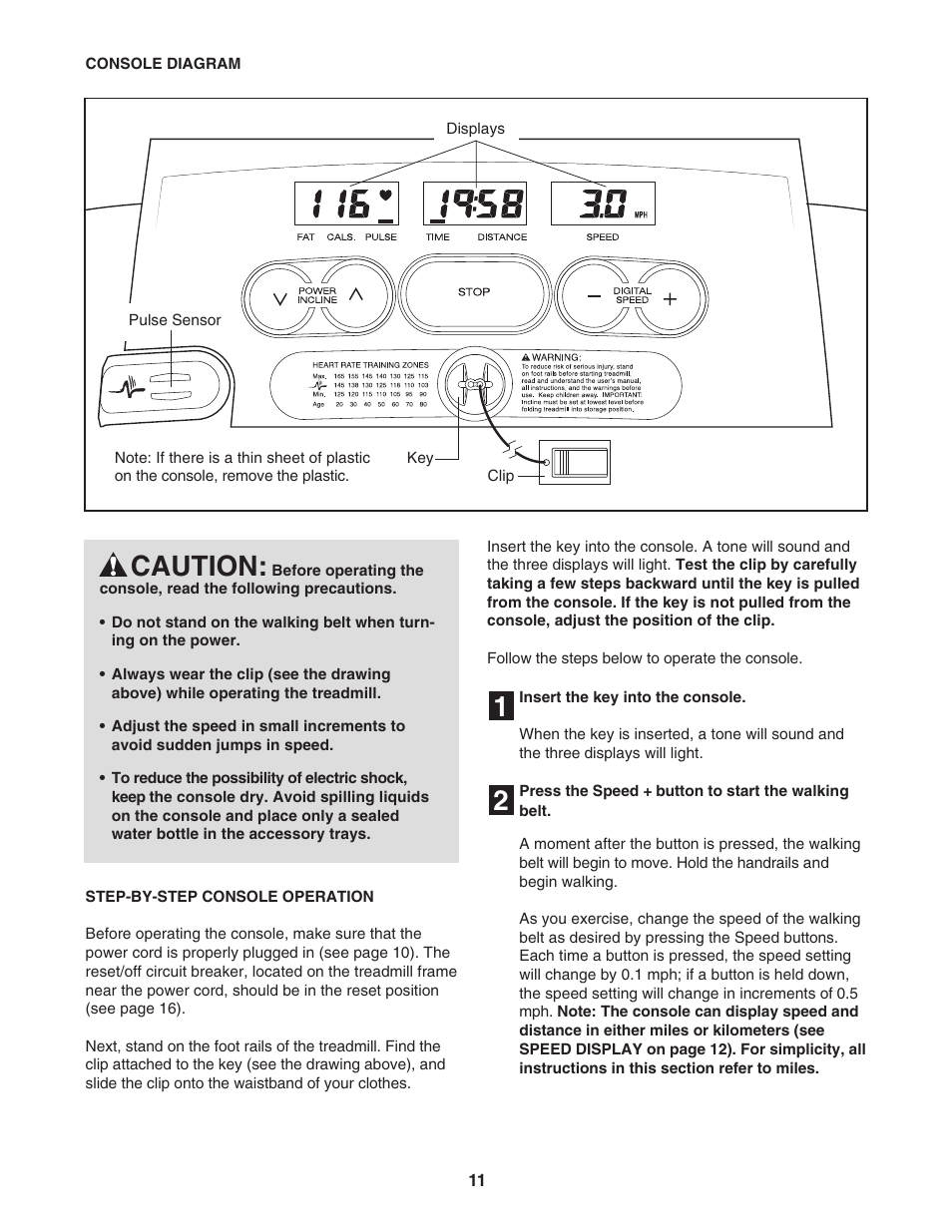 21 caution | ProForm 505s User Manual | Page 11 / 22