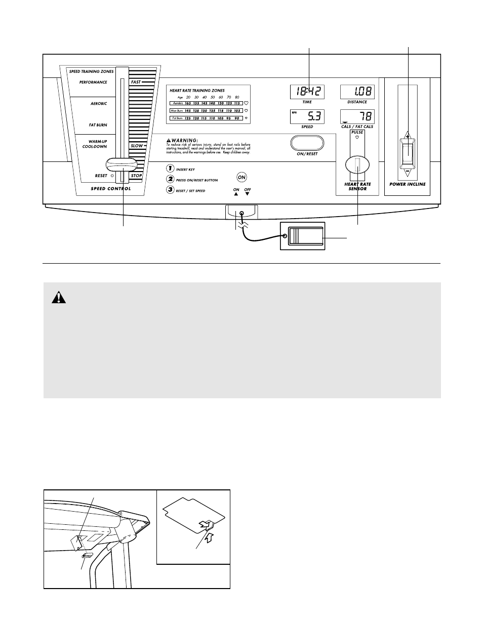Caution | ProForm 525E PFTL49101 User Manual | Page 8 / 19