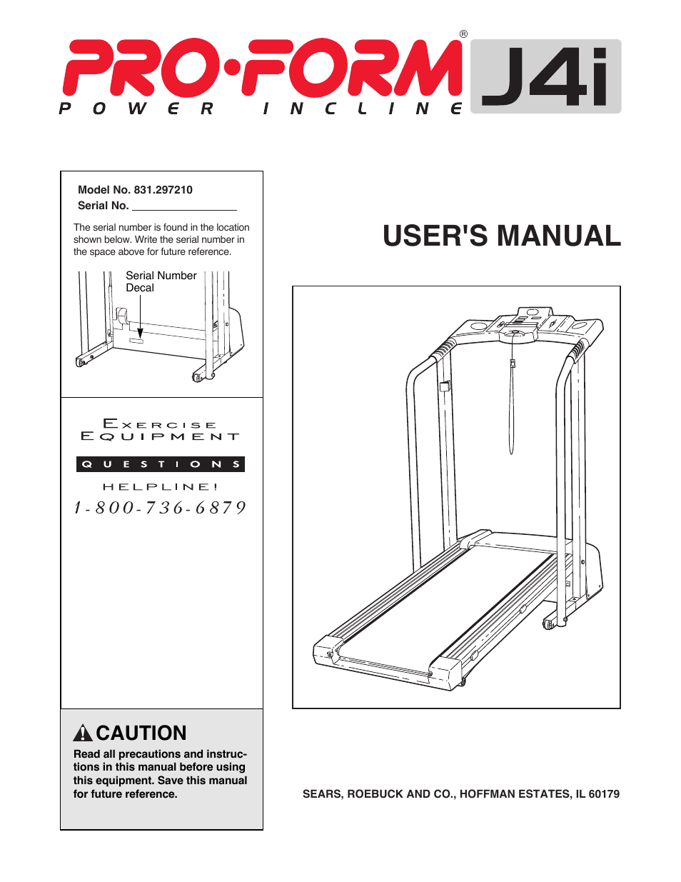 ProForm Power Incline 831.29721 User Manual | 18 pages