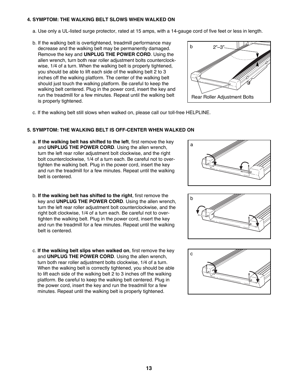 ProForm Power Incline 831.29721 User Manual | Page 13 / 18