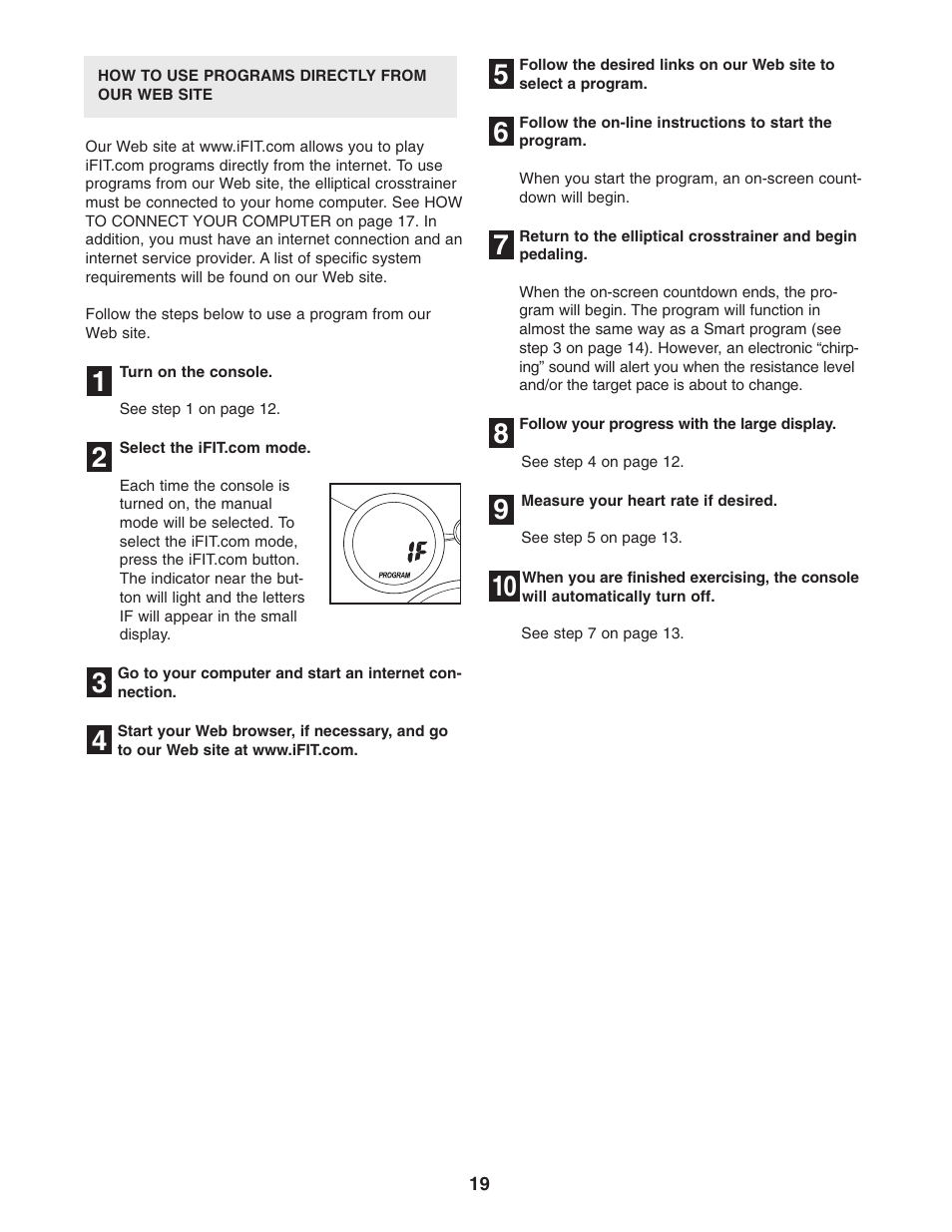 ProForm PFEL54931 User Manual | Page 19 / 24