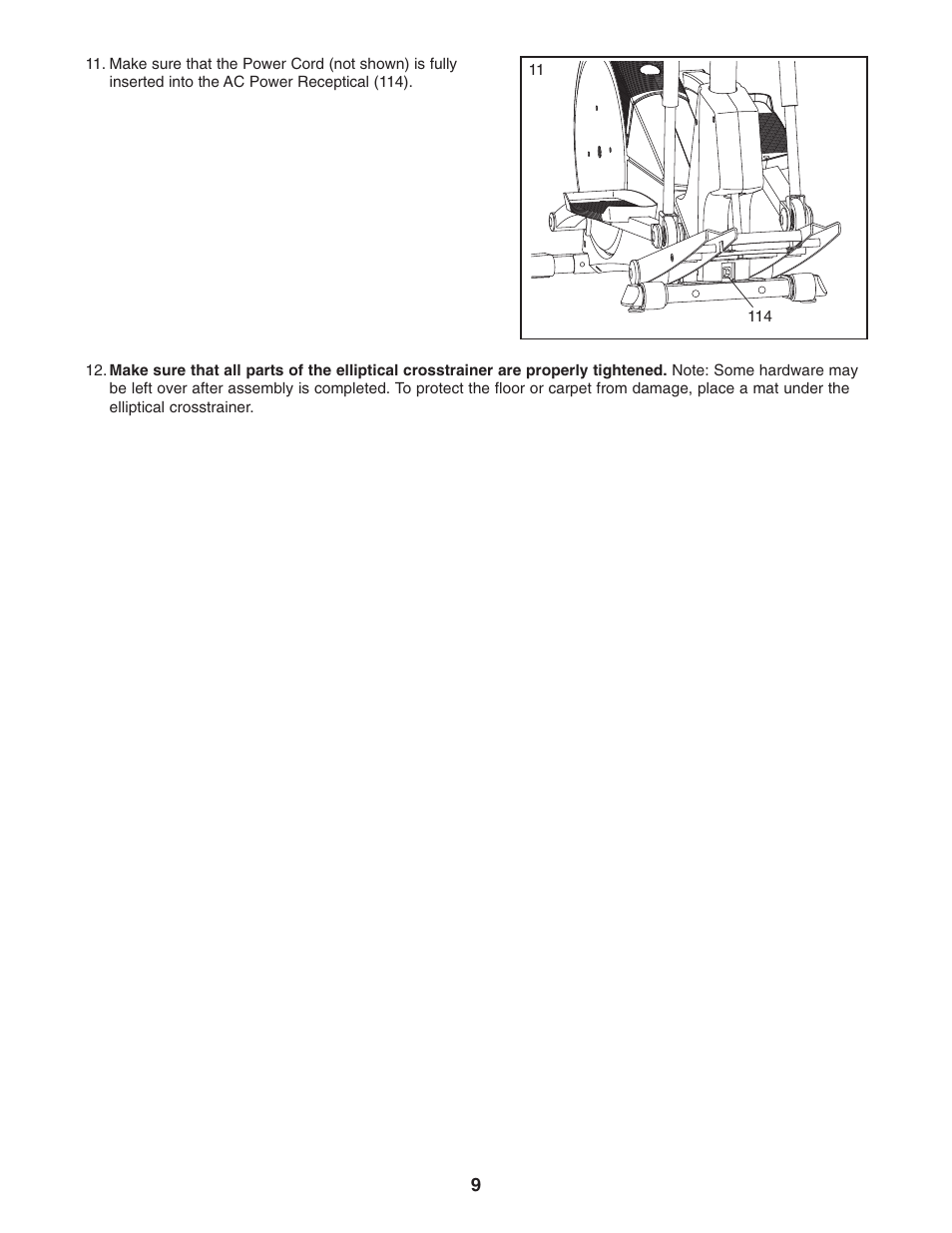 ProForm PFEL54931 User Manual | Page 9 / 24