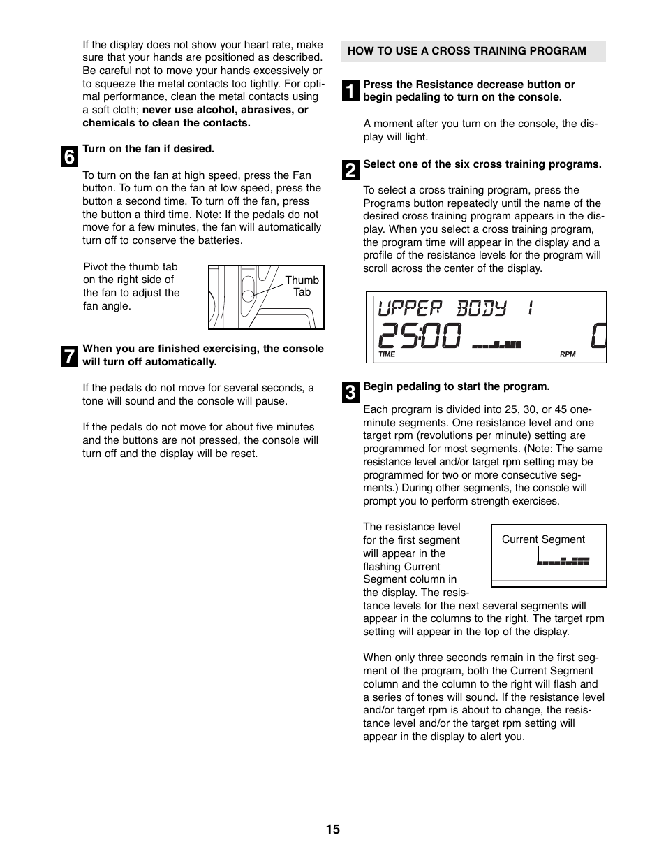 ProForm SPACE SAVER PFEL59107.0 User Manual | Page 15 / 28
