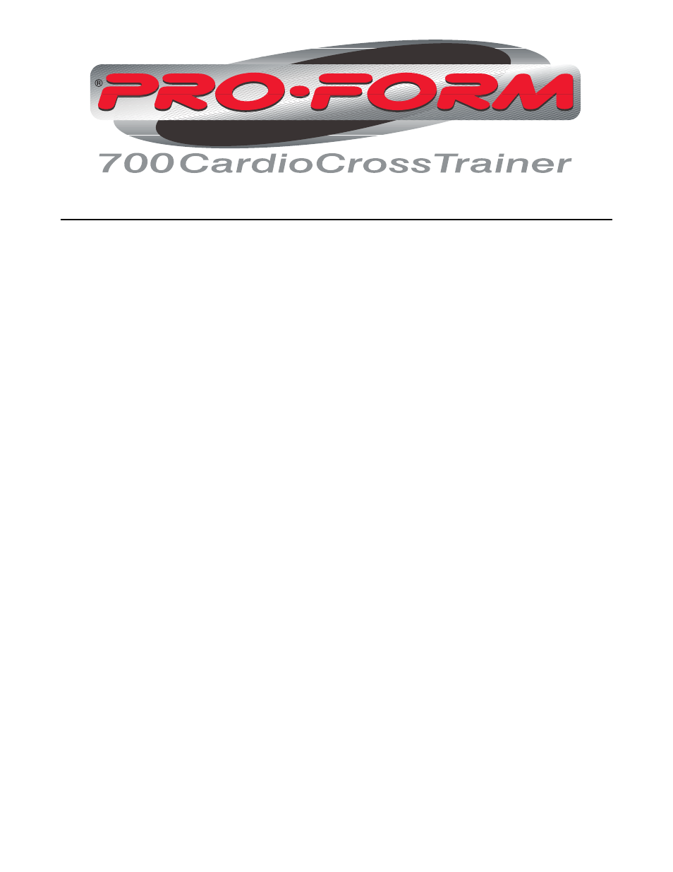 ProForm 700 User Manual | Page 2 / 24