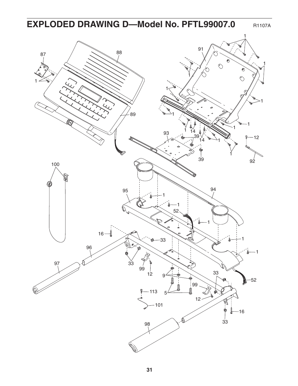 ProForm Competitor PFTL99007.0 User Manual | Page 31 / 32