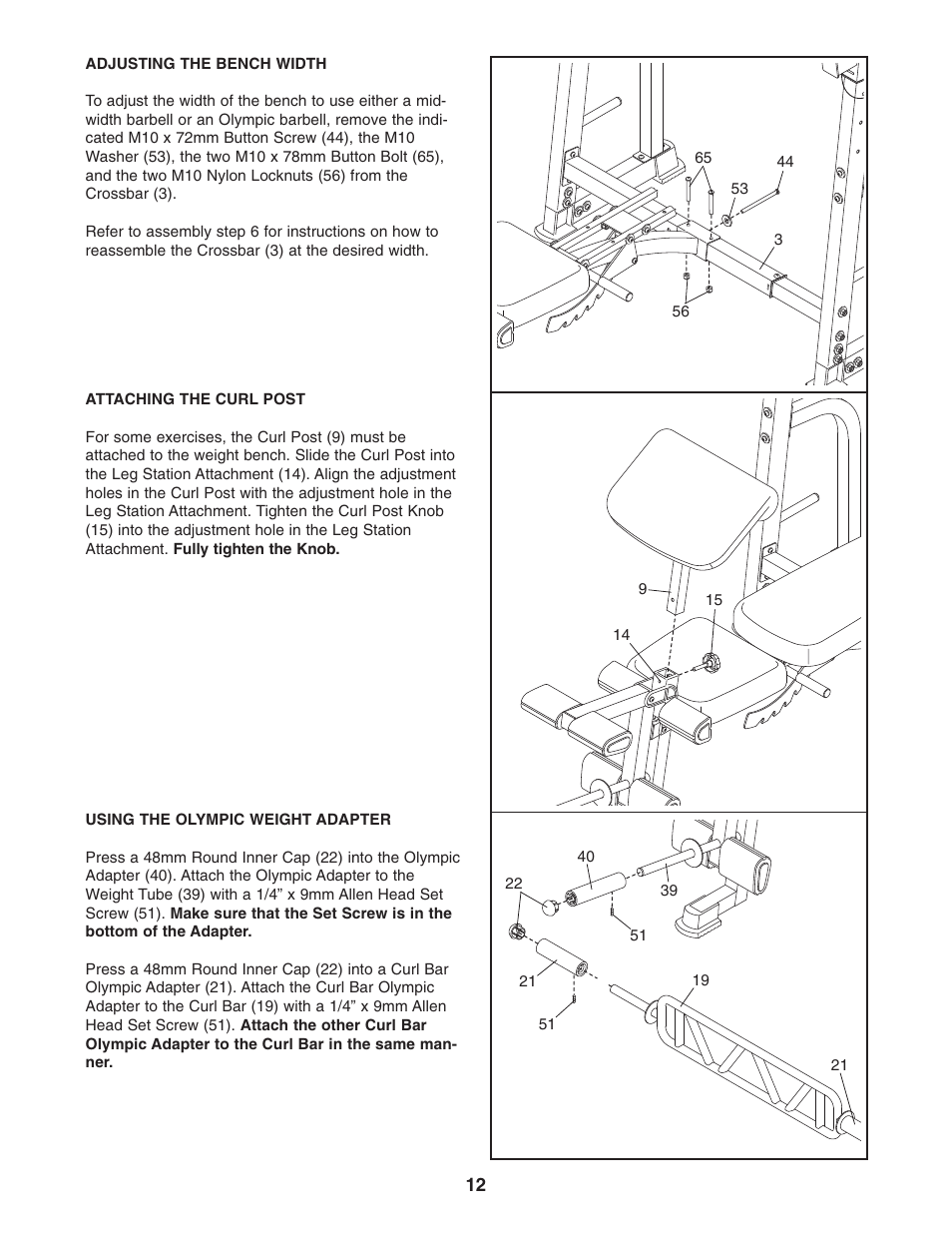 ProForm 831.150320 User Manual | Page 12 / 19