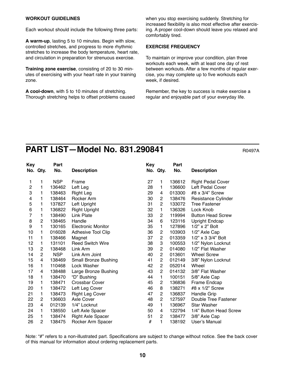 ProForm 831.290841 User Manual | Page 10 / 12