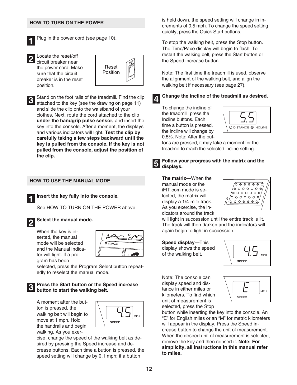 ProForm 530 User Manual | Page 12 / 34