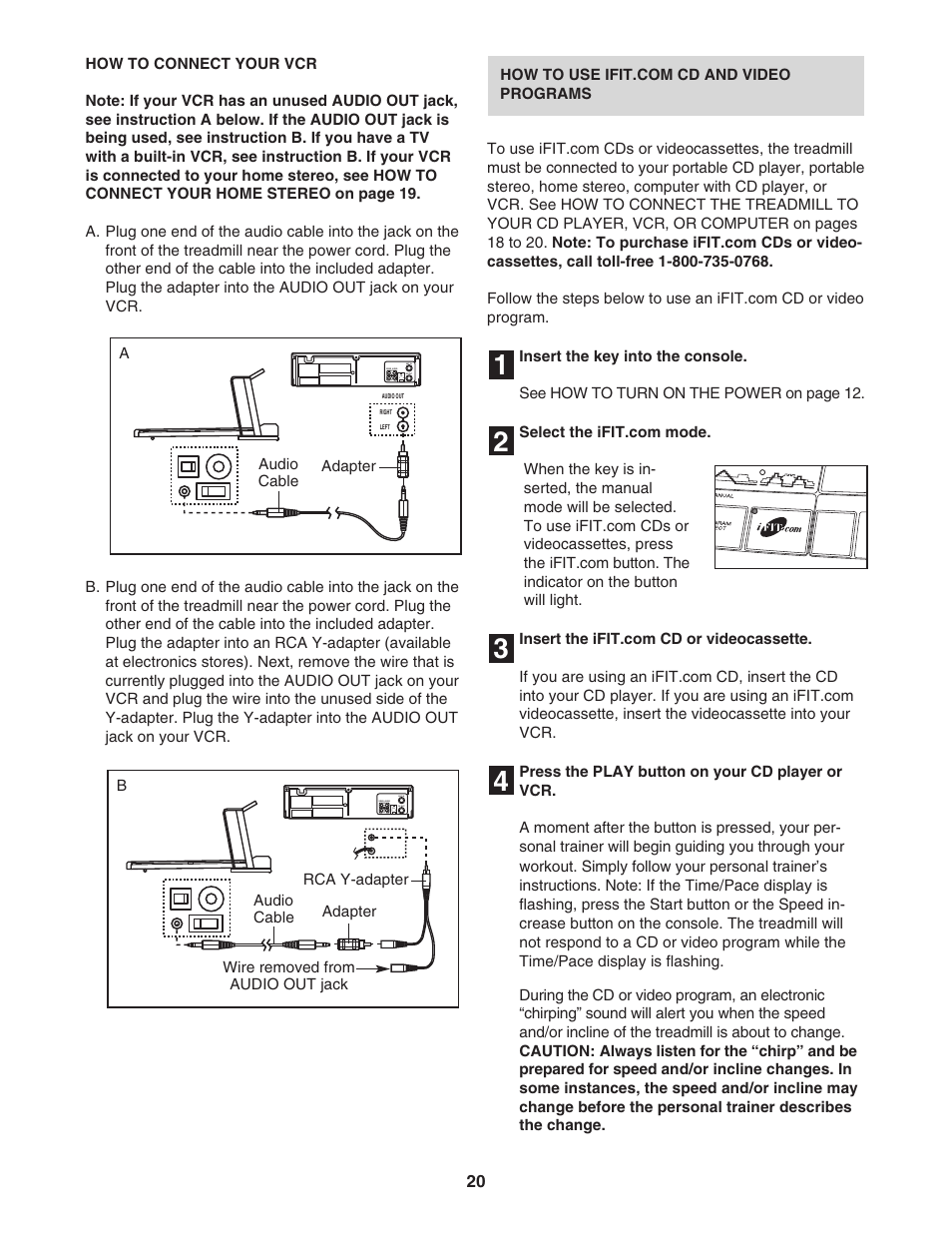 ProForm 530 User Manual | Page 20 / 34