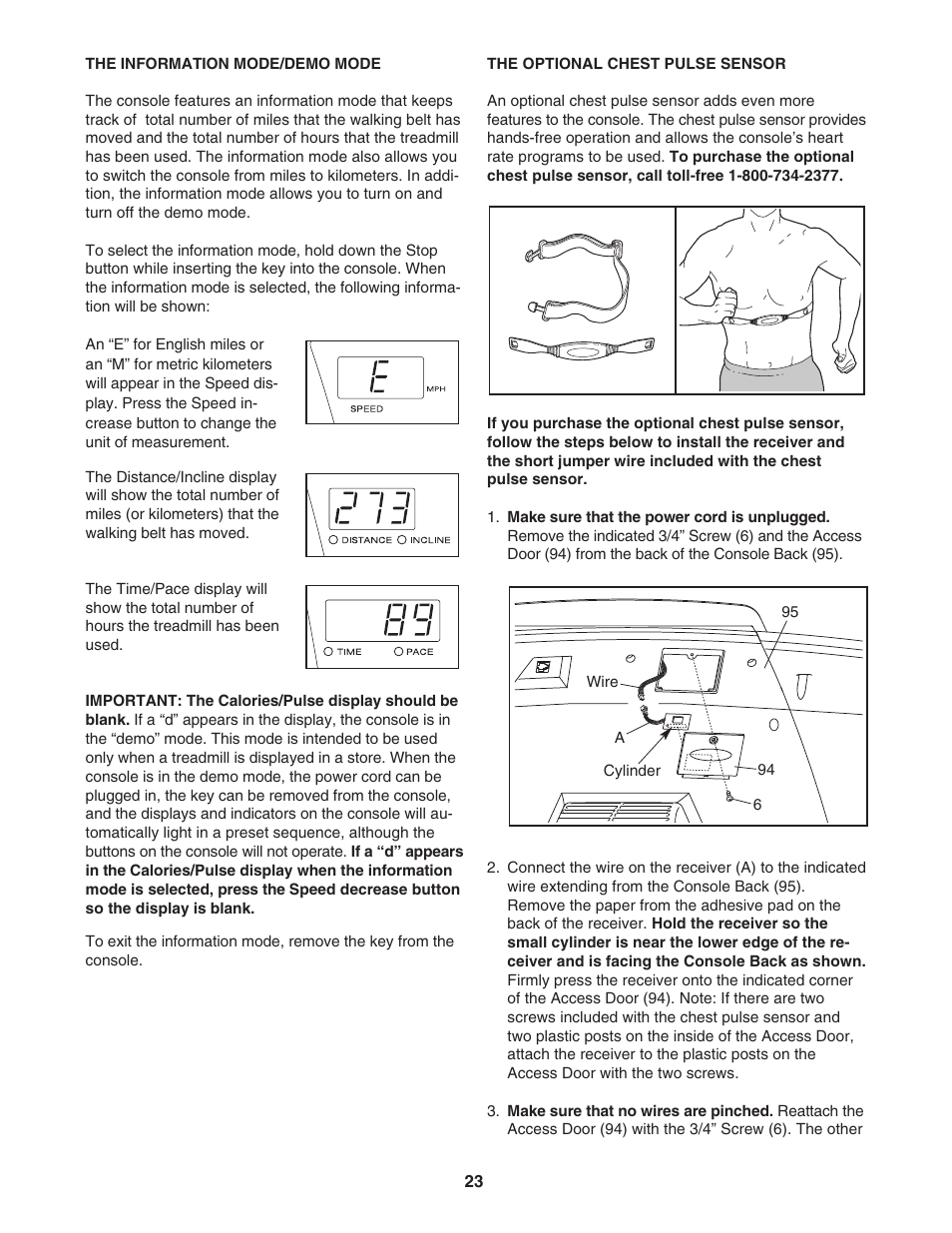 ProForm 530 User Manual | Page 23 / 34