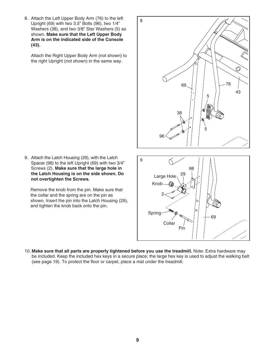 ProForm 831.24623.0 User Manual | Page 9 / 28