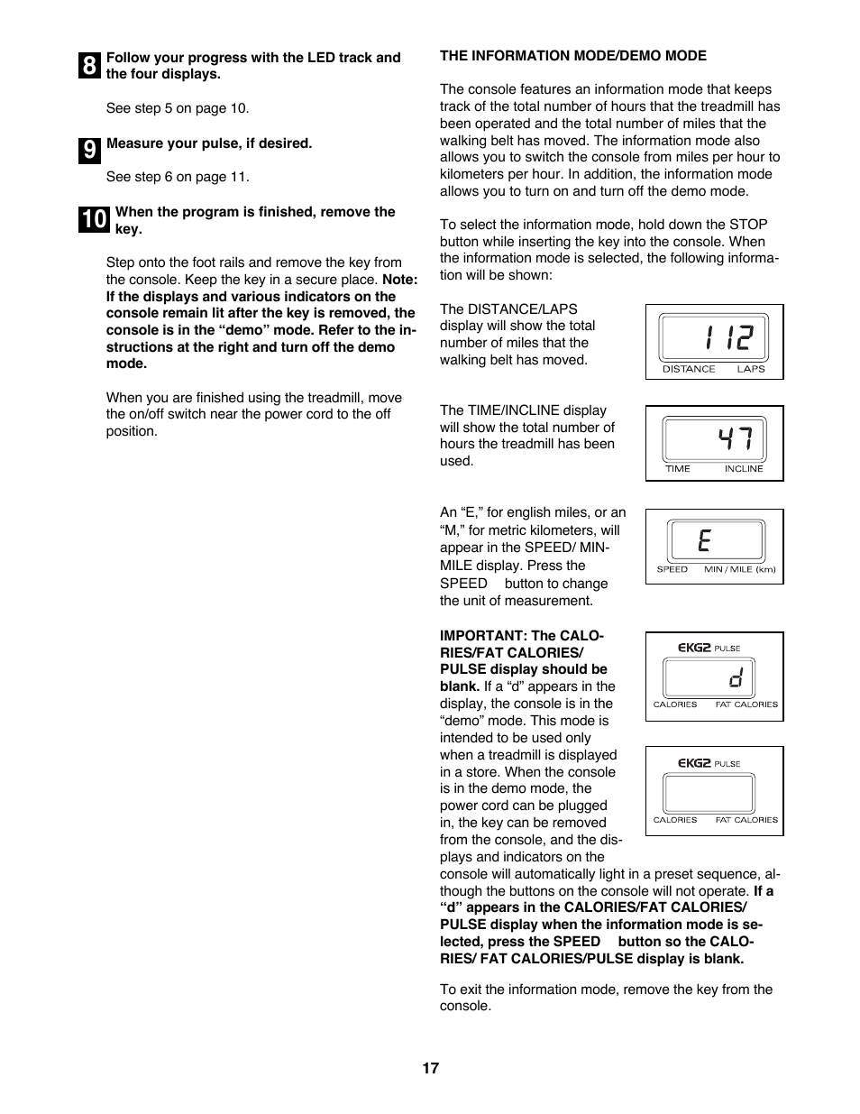 ProForm 831.299252 User Manual | Page 17 / 26