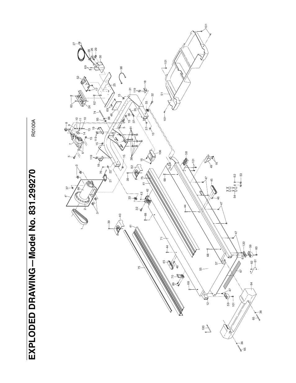R0100a | ProForm 831.299270 User Manual | Page 24 / 26