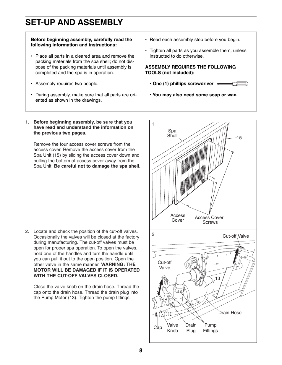 Set-up and assembly | ProForm 831.21005 User Manual | Page 8 / 24