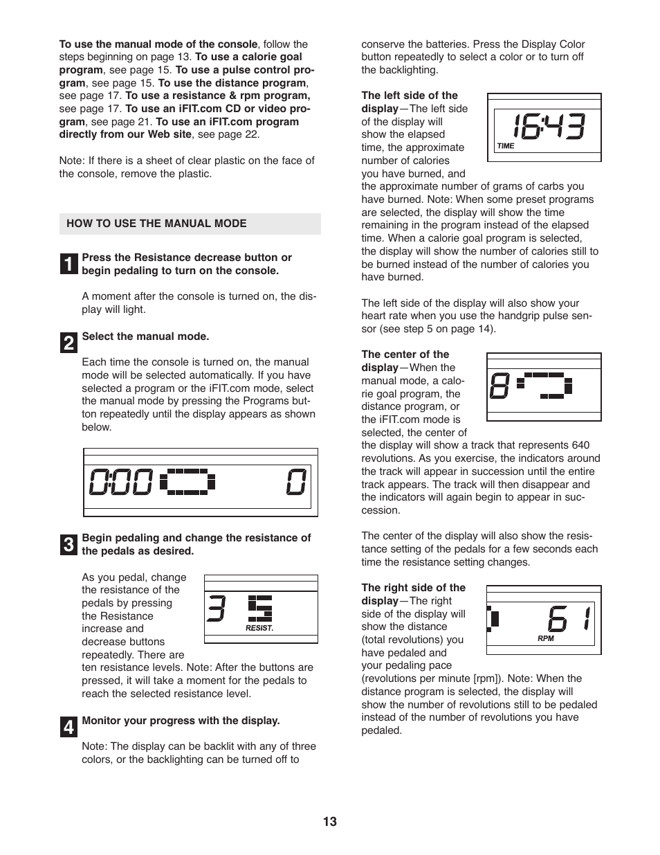 ProForm XP 130 831.28544.2 User Manual | Page 13 / 28