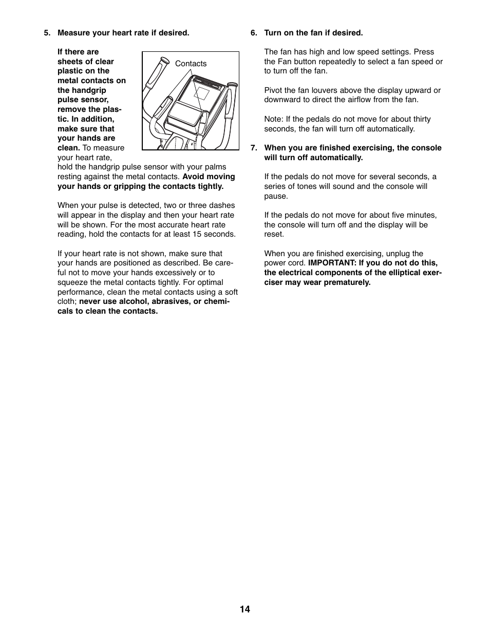 ProForm PFEL07807.1 User Manual | Page 14 / 28