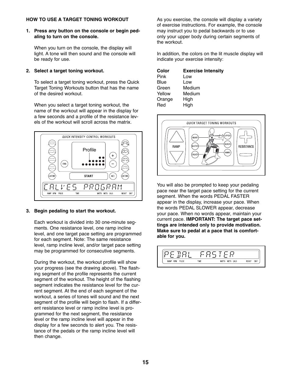 ProForm PFEL07807.1 User Manual | Page 15 / 28
