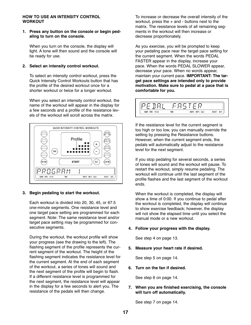 ProForm PFEL07807.1 User Manual | Page 17 / 28