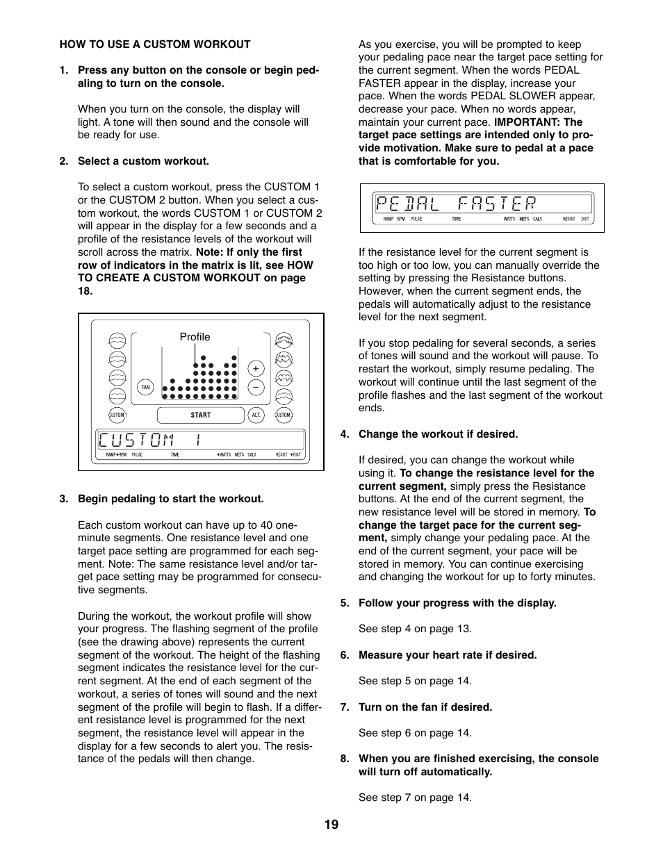 ProForm PFEL07807.1 User Manual | Page 19 / 28