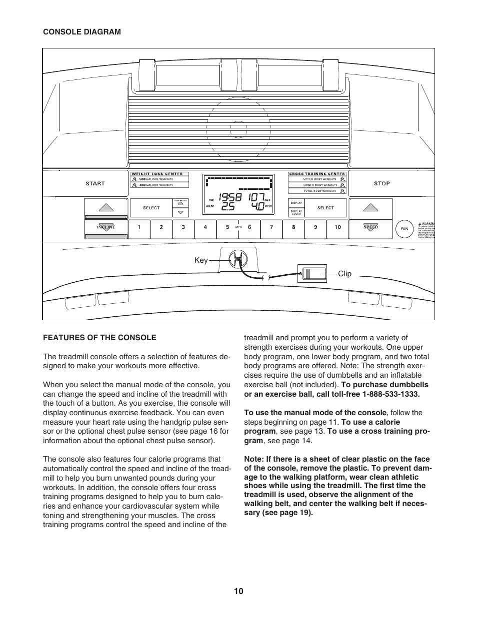 ProForm CrossTrainer 831.24655.0 User Manual | Page 10 / 28