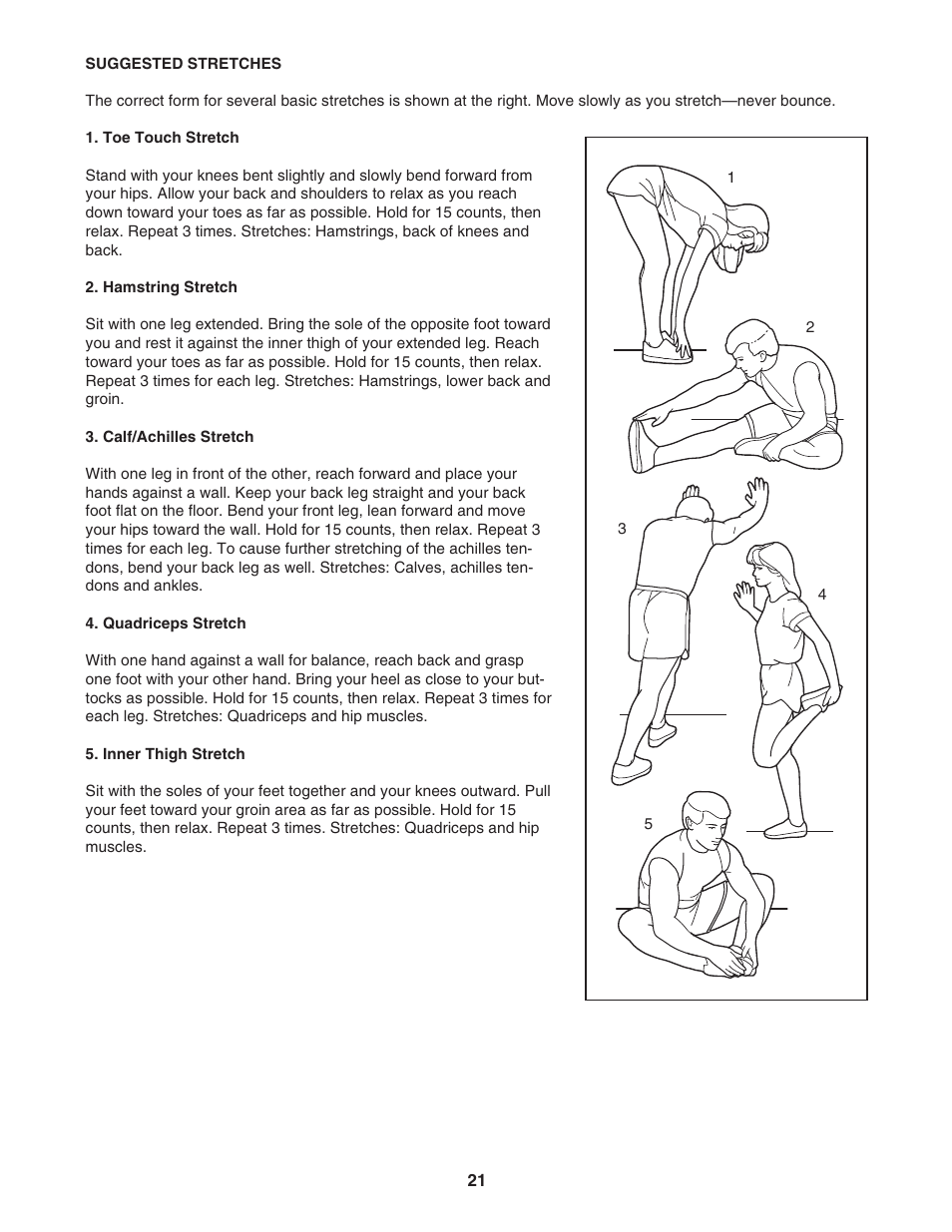 ProForm CrossTrainer 831.24655.0 User Manual | Page 21 / 28