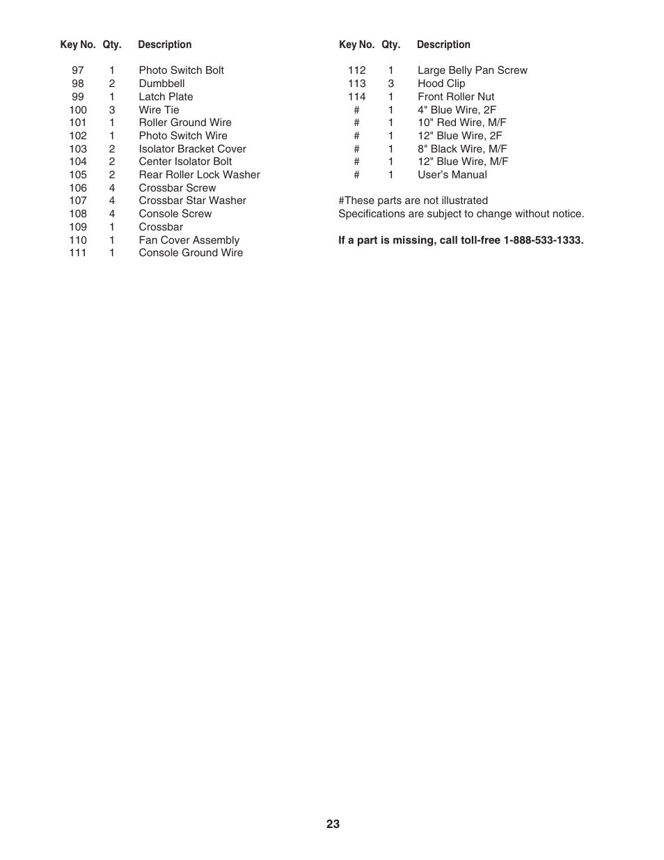 ProForm CrossTrainer 831.24655.0 User Manual | Page 23 / 28