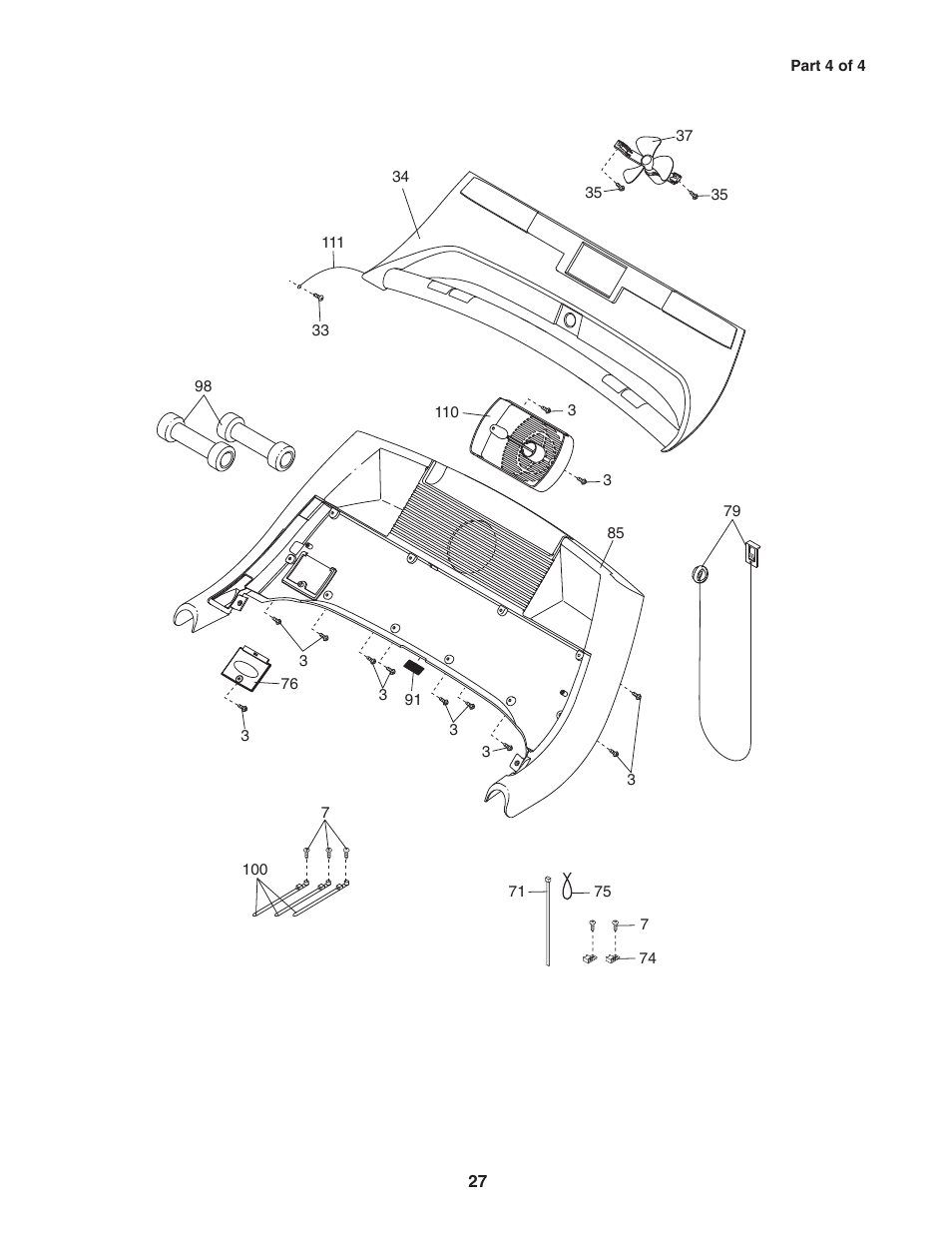 ProForm CrossTrainer 831.24655.0 User Manual | Page 27 / 28