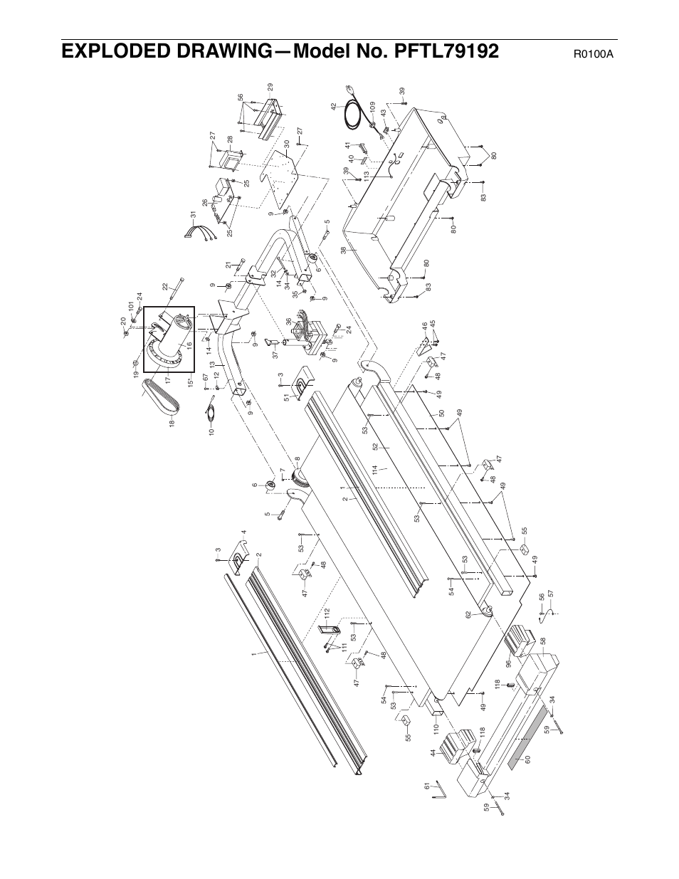 R0100a | ProForm 785Pi User Manual | Page 24 / 26