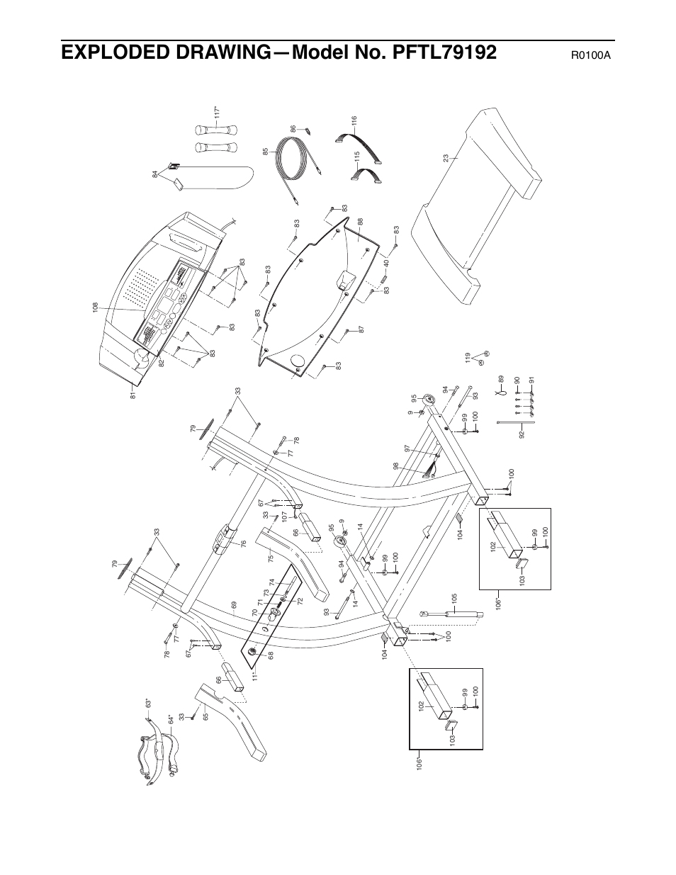 R0100a | ProForm 785Pi User Manual | Page 25 / 26