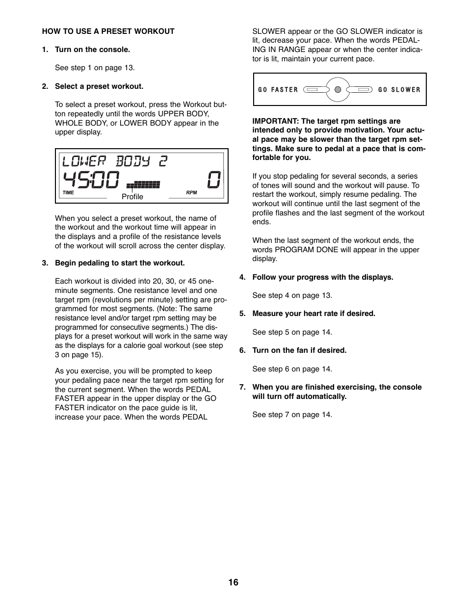 ProForm PFEL04907.0 User Manual | Page 16 / 24