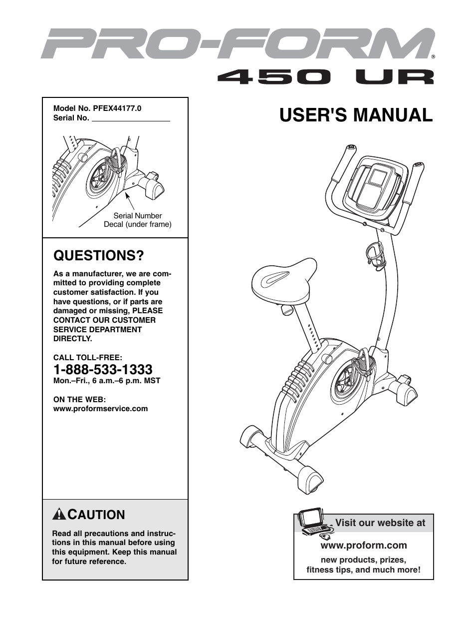 ProForm PFEX44177.0 User Manual | 24 pages