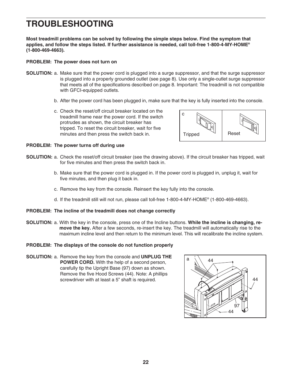 Troubleshooting | ProForm 831.295062 User Manual | Page 22 / 30