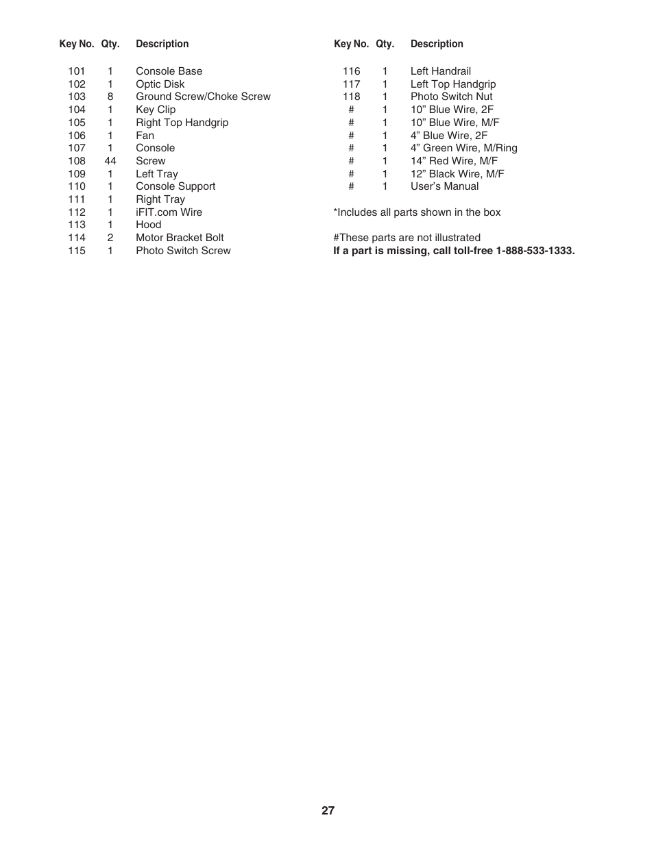 ProForm 831.295062 User Manual | Page 27 / 30
