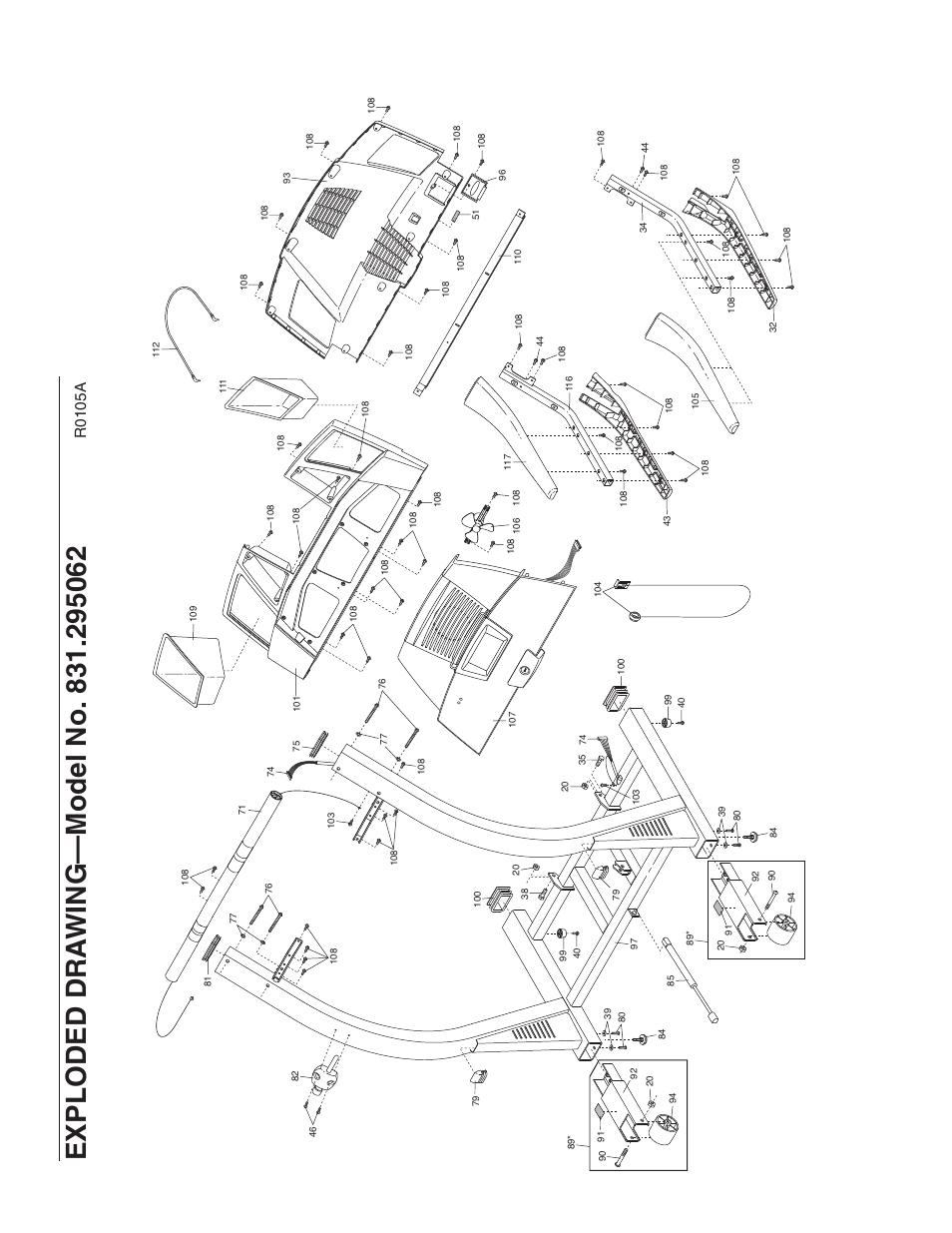 R0105a | ProForm 831.295062 User Manual | Page 29 / 30