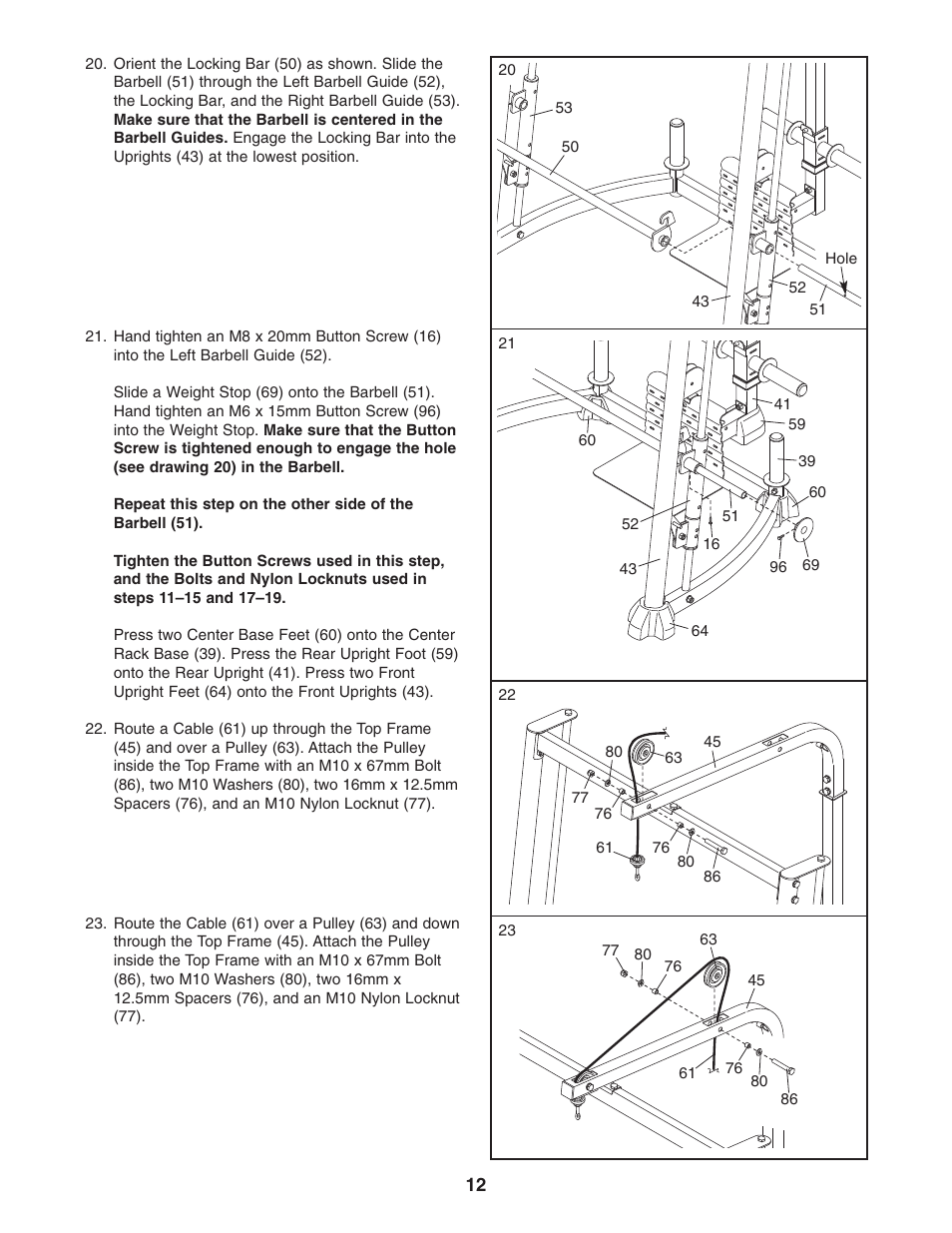 ProForm PFBE3006.0 User Manual | Page 12 / 24
