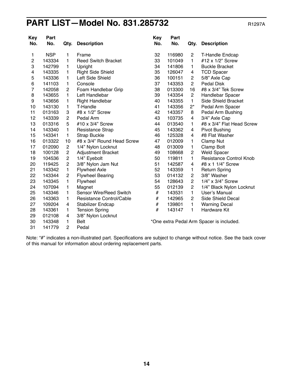 ProForm 831.285732 User Manual | Page 14 / 16