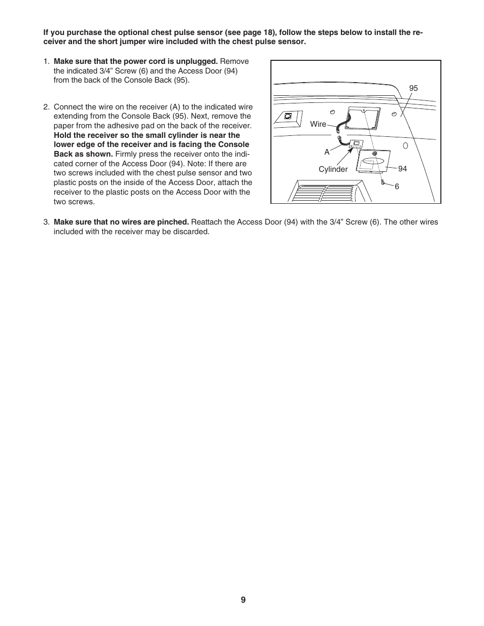 ProForm SPORT PFTL91205.0 User Manual | Page 9 / 30