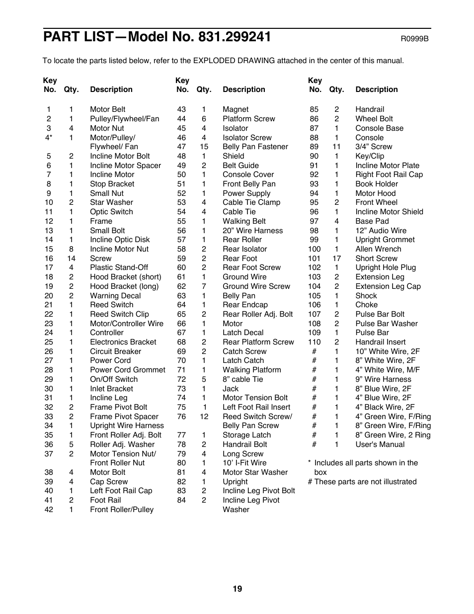 ProForm 590 QS User Manual | Page 19 / 22