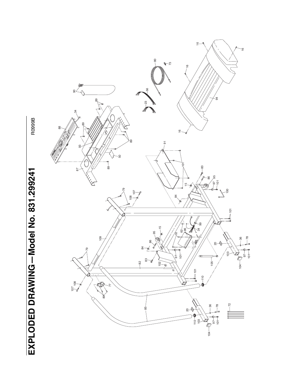R0999b | ProForm 590 QS User Manual | Page 21 / 22