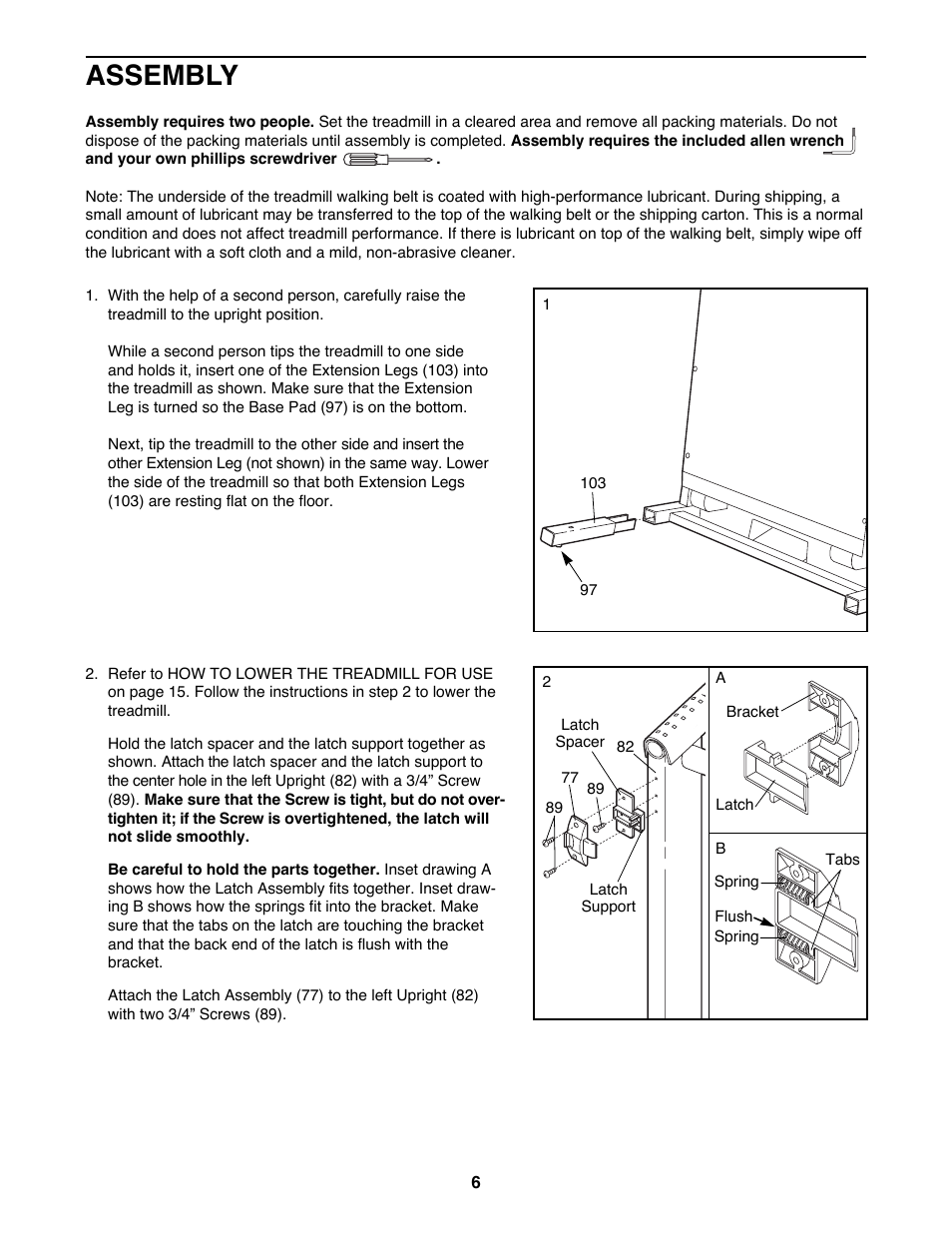 Assembly | ProForm 590 QS User Manual | Page 6 / 22